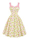[Pre-Sale] Chartreuse 1950s Floral Dress 2