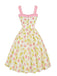 [Pre-Sale] Chartreuse 1950s Floral Dress 3