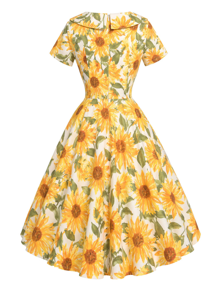 [Pre-Sale] Dark Yellow 1950s Vintage Classic Dress 3