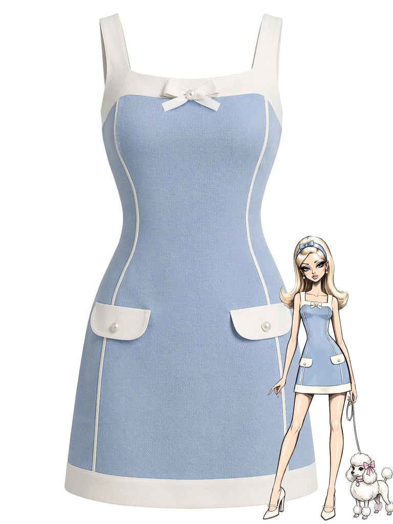 [Pre-Sale] Light Blue 1960s Bow Dress