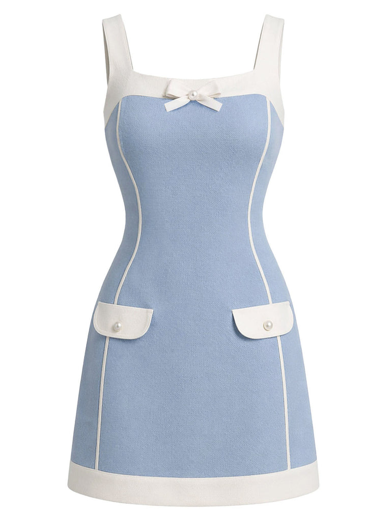 [Pre-Sale] Light Blue 1960s Bow Dress 2