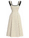 [Pre-Sale] Abb 1940s Ruffle Patchwork Vintage Dress