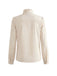 [Pre-Sale] Ivory 1940s Bow Tie Ruffle Collar Blouse