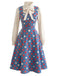 [Pre-Sale] 2PCS 1950s Bow Tie Ruffle Collar Blouse & Polka Dot Dress