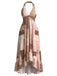 [Pre-Sale] 1950s Floral V Neck Patchwork Dress