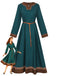 Green 1940s Vintage Dress