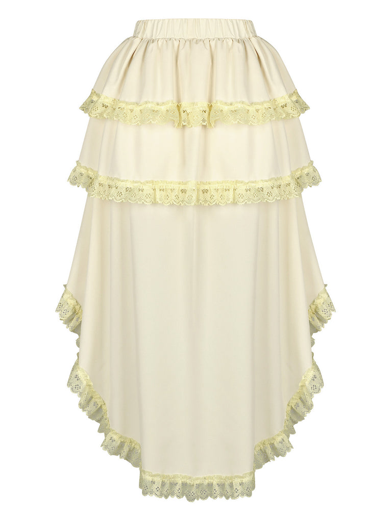 Beige 1950s Vintage Skirt 2