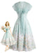 [Pre-Sale] Light Blue 1940s Floral Vintage Dress