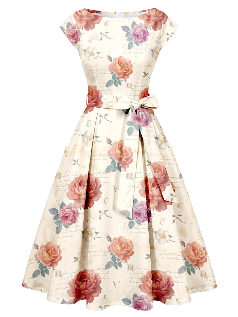 [Pre-Sale] 1950s Floral Vintage Classic Dress