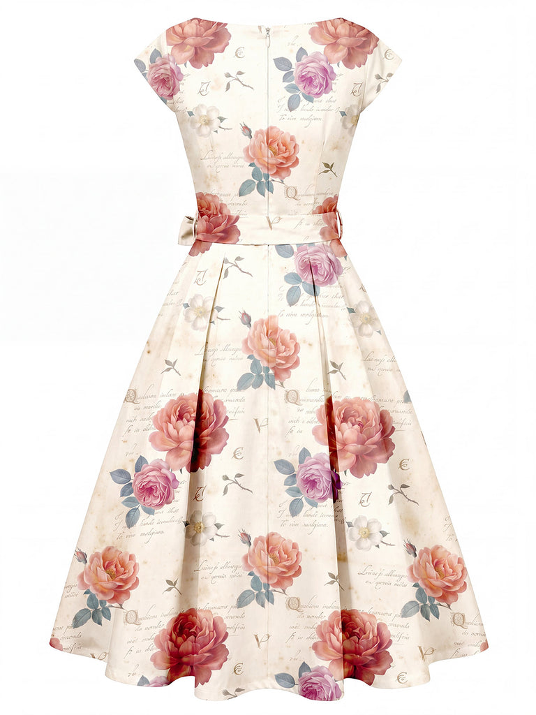 [Pre-Sale] 1950s Floral Vintage Classic Dress 2