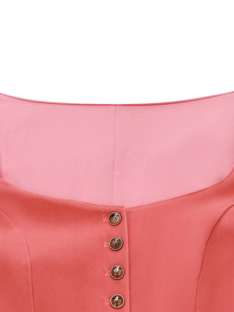 Pink 1950s Vintage Dress 3