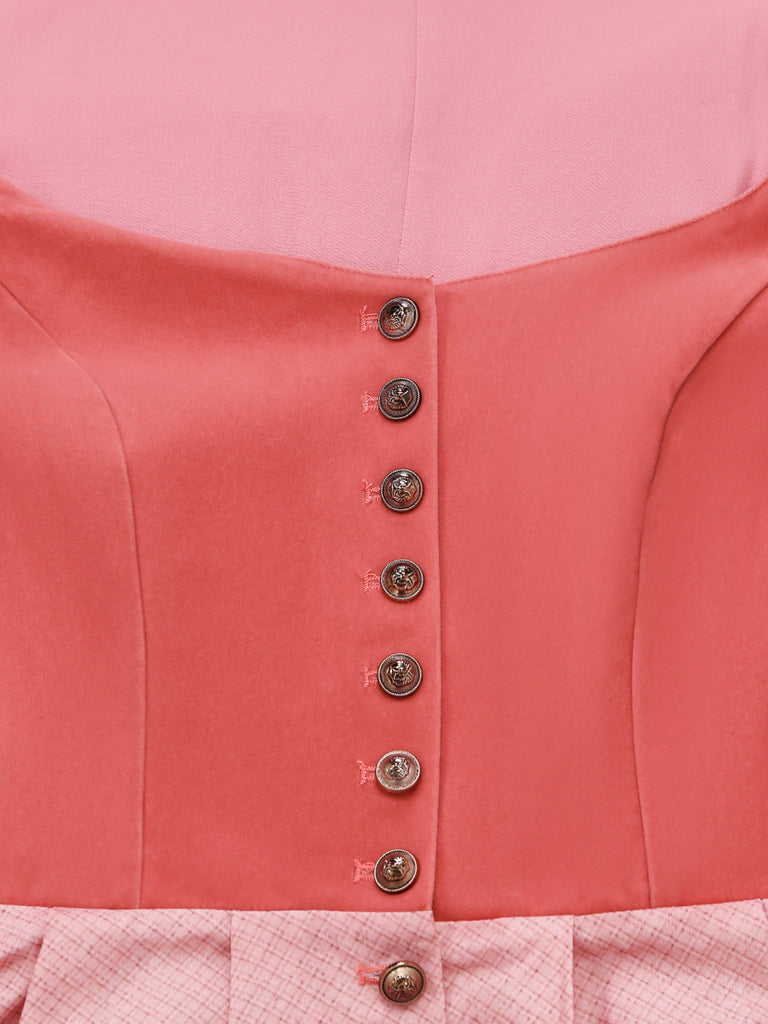 Pink 1950s Vintage Dress 4