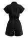 Black 1950s Denim Jumpsuit 3