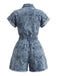 Black 1950s Denim Jumpsuit 6