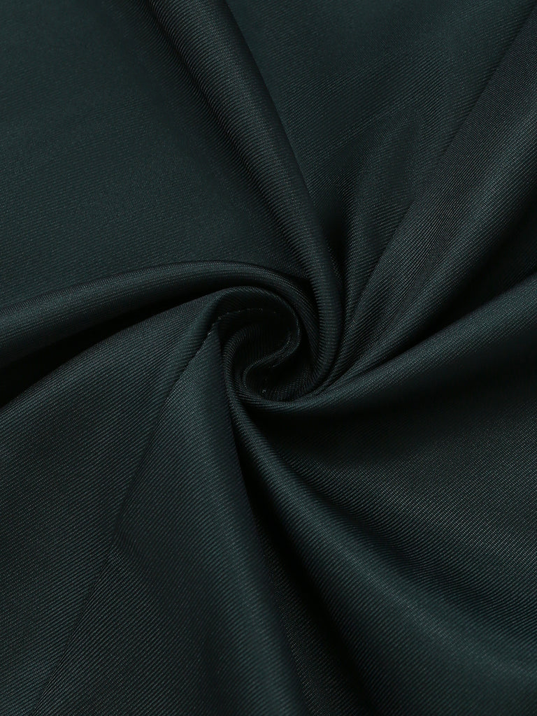 Green 1940s V Neck Dress 6