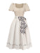 Beige 1950s Vintage Dress