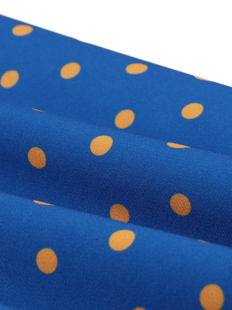 1950s Polka Dot Belted Dress 7