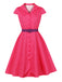 1950s Polka Dot Belted Dress 8