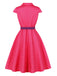 1950s Polka Dot Belted Dress 9