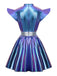Bronze Violet 1980s Vintage Dress 2