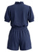 Button Front Shirt and Shorts Set 2