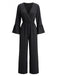 Black 1930s Wide Leg Jumpsuit 1