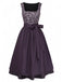 Black 1950s Square Neck Dress