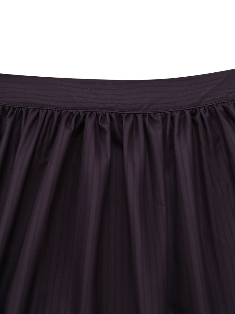 Black 1950s Square Neck Dress 6