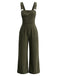 1930s Corduroy Wide Leg Pocket Overalls Jumpsuit