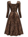 [Pre-Sale] Brown Floral Dress 4