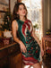 [Pre-Sale] 1960s Christmas Tree Print Peter Pan Collar A-Line Dress