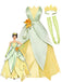 1950s Satin Fairy Green Leaf Petal Princess Costume Dress Set