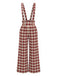 红黑拼色 1970s Plaid Jumpsuit 3