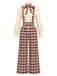 红黑拼色 1970s Plaid Jumpsuit 11