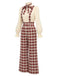 红黑拼色 1970s Plaid Jumpsuit 12