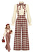 红黑拼色 1970s Plaid Jumpsuit 9