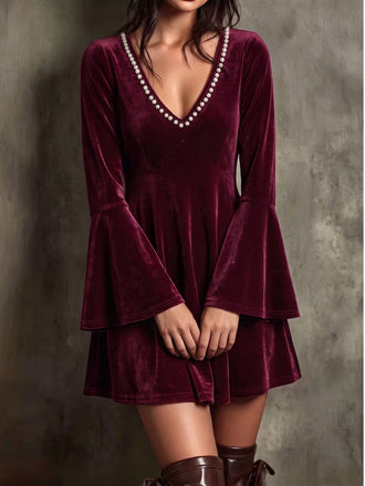 1930s Velvet Dress 9