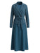Blazer and Solid Color Skirt Set 3