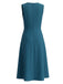 Blazer and Solid Color Skirt Set 6