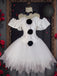 1950s Halloween Clown Off-Shoulder Corset & Skirt Costume Set