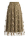 Floral Embroidered Mesh Vacation Mini Skirt 2