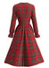 1950s Christmas Plaid Dress 4