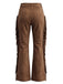 Western Fringe Faux Suede Flared Pants 3