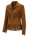 Light Brown 1970s Fringe Jacket 4