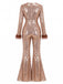 Brown 1970s Sequin Jumpsuit 4