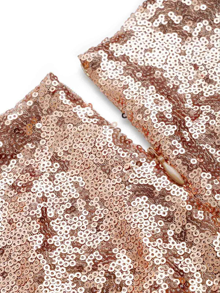 Brown 1970s Sequin Jumpsuit 5