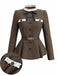 Light Brown 1940s Plaid Jacket 1