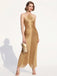 Fringe Halter Back Slit Evening Maxi Dress 5