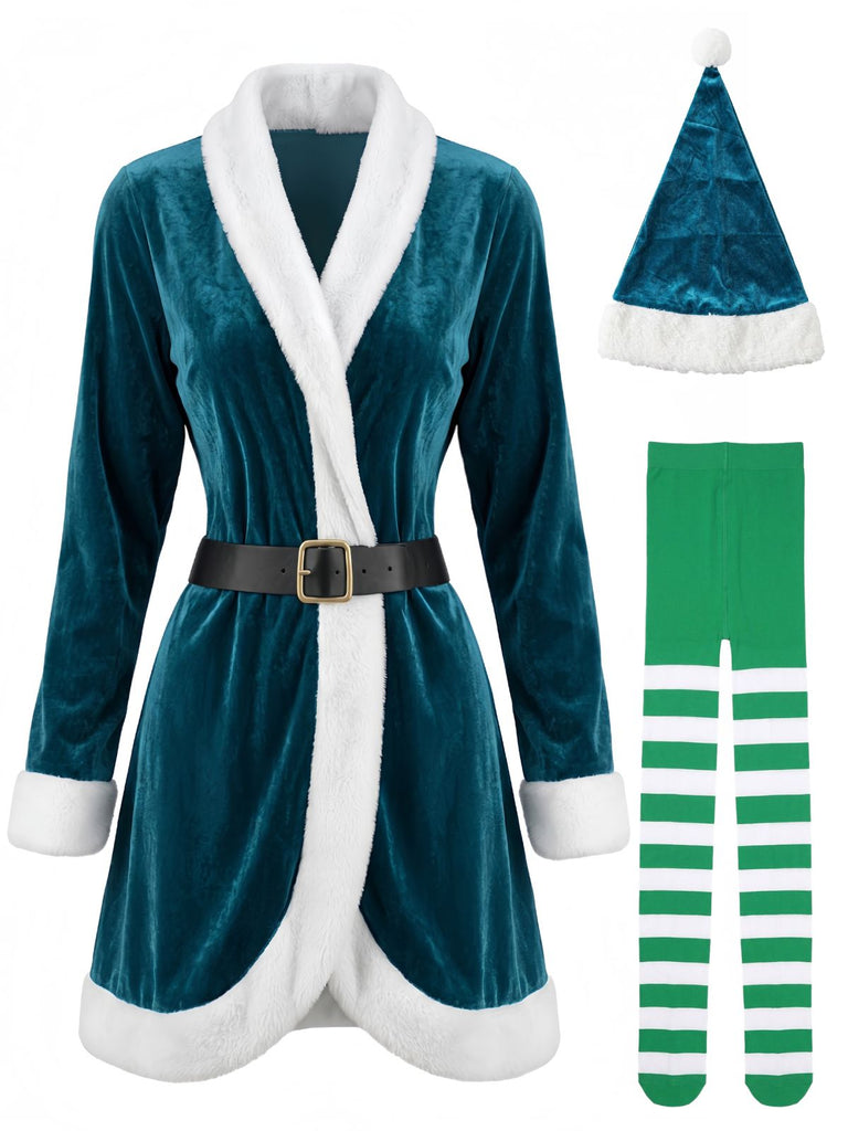 Green 1950s Christmas Dress 1