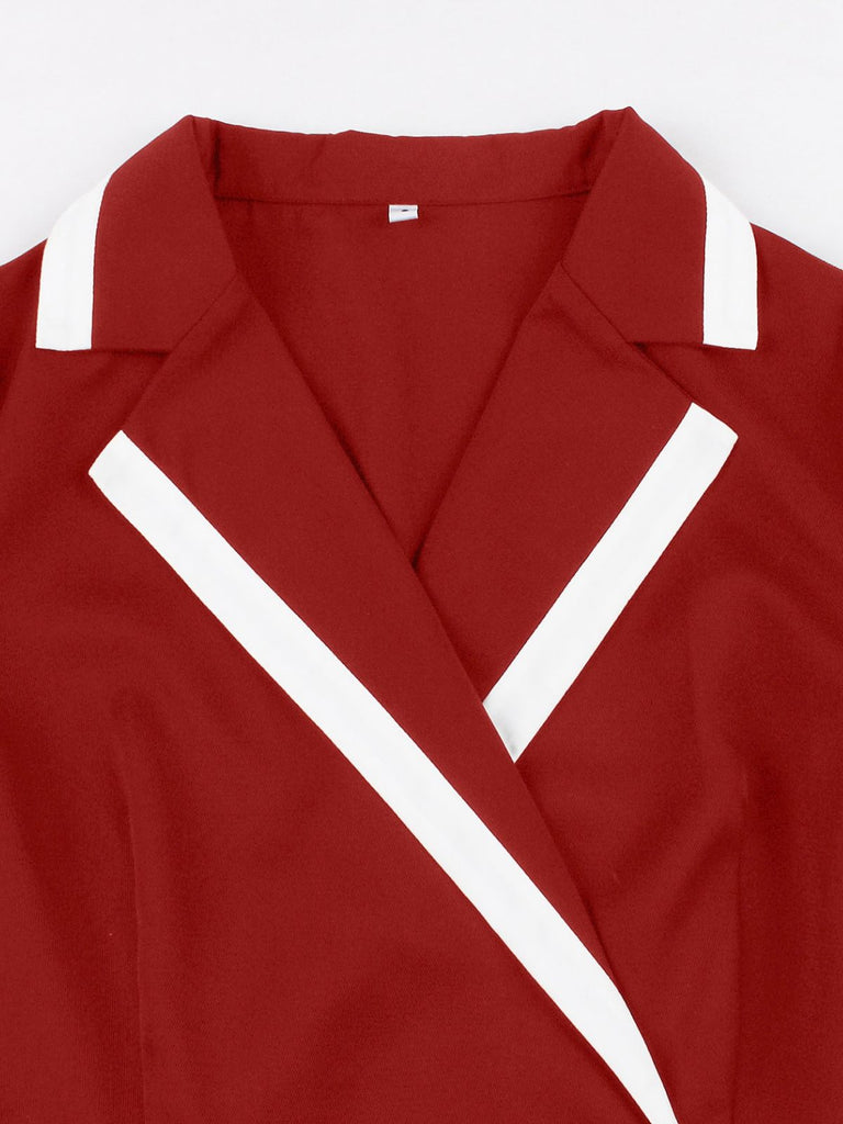 1950s V Neck Dress 16
